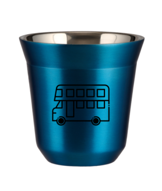Kubek niebieski 80 ml, AUTOBUS kubek termiczny na kawe | 65,00 zł