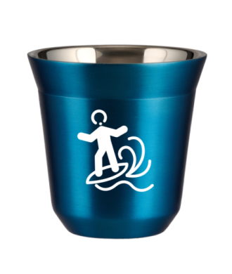 Kubek niebieski 80 ml, WINDSURFING (biały) kubek termiczny na kawe | 65,00 zł