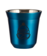 Kubek niebieski 80 ml, CZAPKA (czarny) kubek termiczny na kawe | 65,00 zł