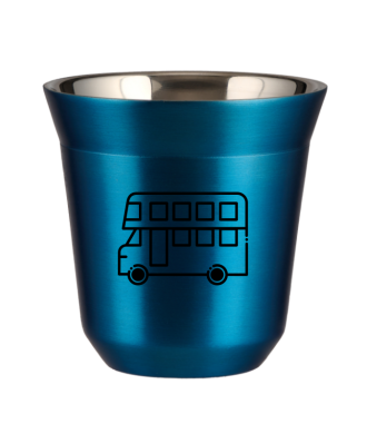 Kubek niebieski 80 ml, AUTOBUS