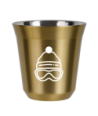 Kubek złoty 80 ml, CZAPKA (biały) kubek termiczny na kawe | 65,00 zł