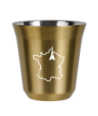 Kubek złoty 80 ml, FRANCJA (biały) kubek termiczny na kawe | 65,00 zł