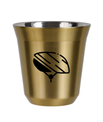 Kubek złoty 80 ml, KASK (czarny) kubek termiczny na kawe | 65,00 zł