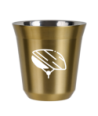 Kubek złoty 80 ml, KASK (biały) kubek termiczny na kawe | 65,00 zł