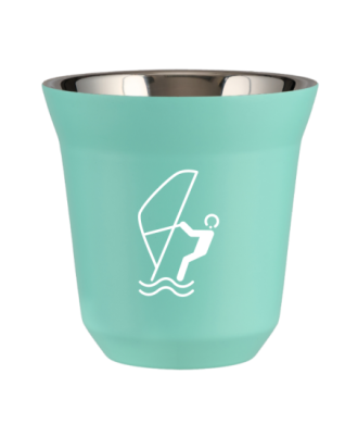 Kubek turkusowy 80 ml, SPORTY WODNE (biały) kubek termiczny na kawe | 65,00 zł