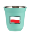 Kubek turkusowy 80 ml, FLAGA POLSKI (czarny) kubek termiczny na kawe | 65,00 zł