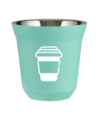 Kubek turkusowy 80 ml, KUBEK (biały) kubek termiczny na kawe | 65,00 zł