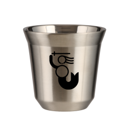 Cup 80 ml SILVER "WARSZAWSKA SYRENKA (black)"