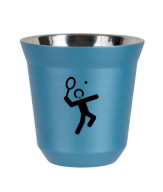 Kubek jasnoniebieski 80 ml, TENIS 2 kubek termiczny na kawe | 65,00 zł