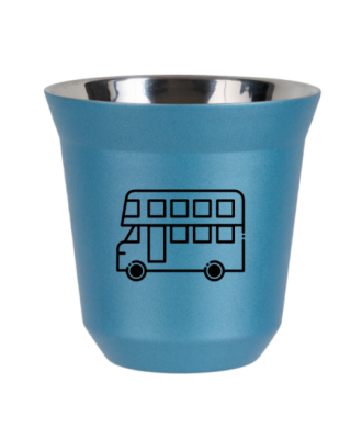 Kubek jasnoniebieski 80 ml, AUTOBUS kubek termiczny na kawe | 65,00 zł