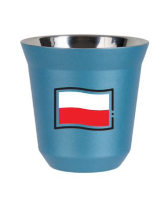 Kubek jasnoniebieski 80 ml, FLAGA POLSKI kubek termiczny na kawe | 65,00 zł