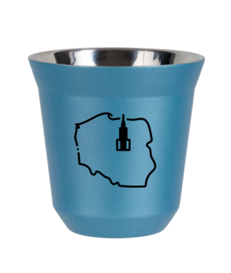 Kubek jasnoniebieski 80 ml, POLSKA kubek termiczny na kawe | 65,00 zł