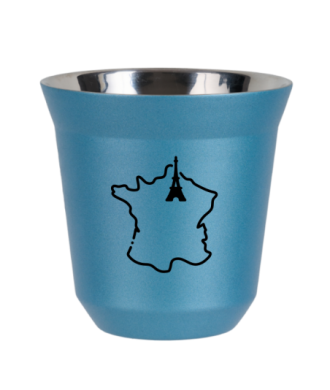 Kubek jasnoniebieski 80 ml, FRANCJA kubek termiczny na kawe | 65,00 zł
