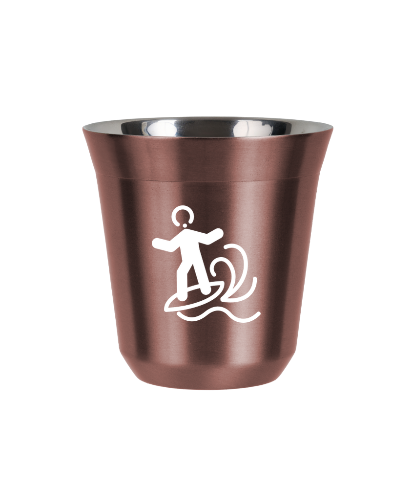 Kubek 80 ml RÓŻOWE ZŁOTO "Windsurfing (biały)"