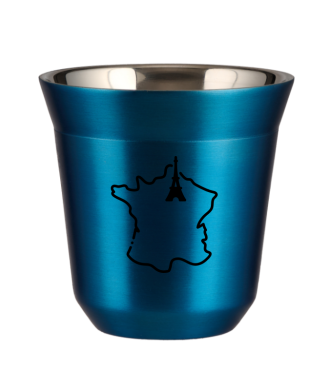 Kubek niebieski 80 ml, FRANCJA (czarny)