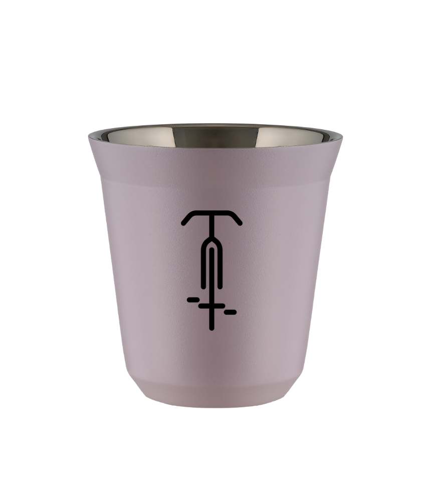 Kubek 80 ml LAWENDOWY "Kolarstwo 1 (czarny)"