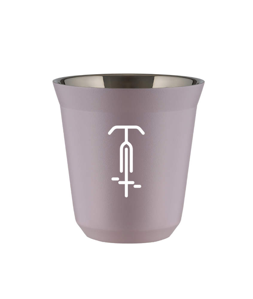 Kubek 80 ml LAWENDOWY "Kolarstwo 1 (biały)"