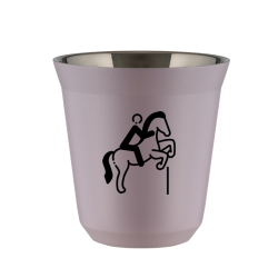 Cup 80 ml LAVENDER "Equestrianism 1 (black)"