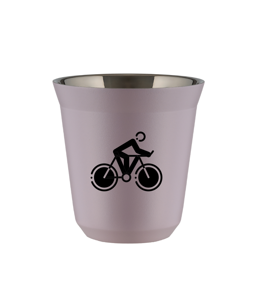 Kubek 80 ml LAWENDOWY "Kolarstwo 2"