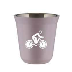 Cup 80 ml LAVENDER "Cycling 2 (white)"