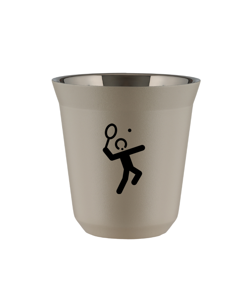 Kubek 80 ml BEŻOWY "Tenis 2"