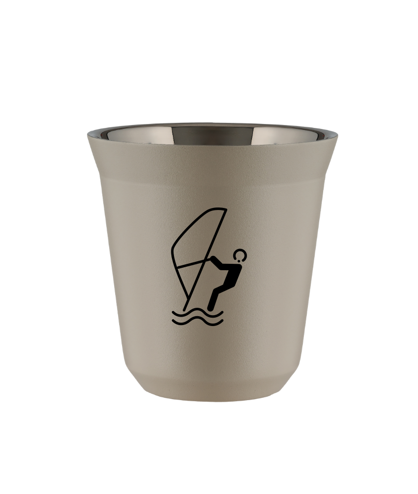 Kubek 80 ml BEŻOWY "Sporty wodne"