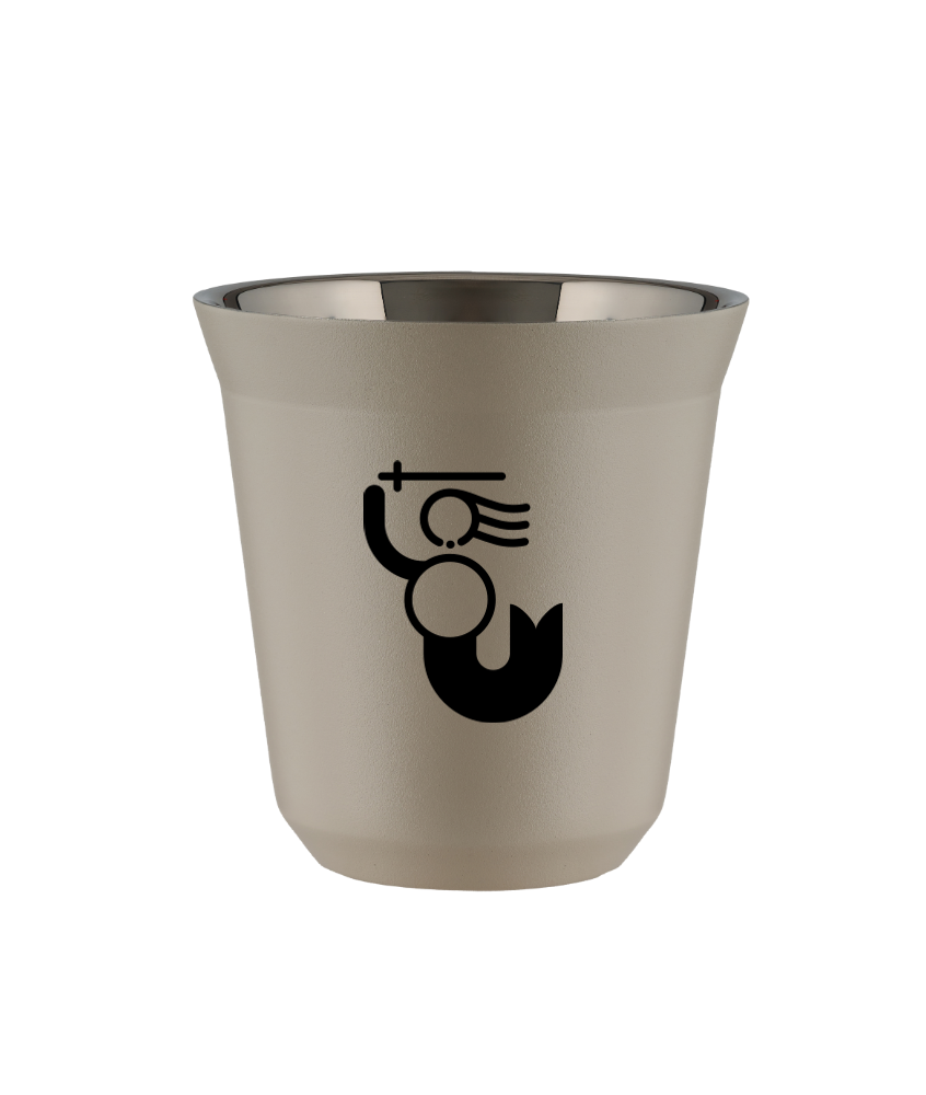 Kubek 80 ml BEŻOWY "WARSZAWSKA SYRENKA" Kubek 80 ml BEŻOWY "WARSZAWSKA SYRENKA"