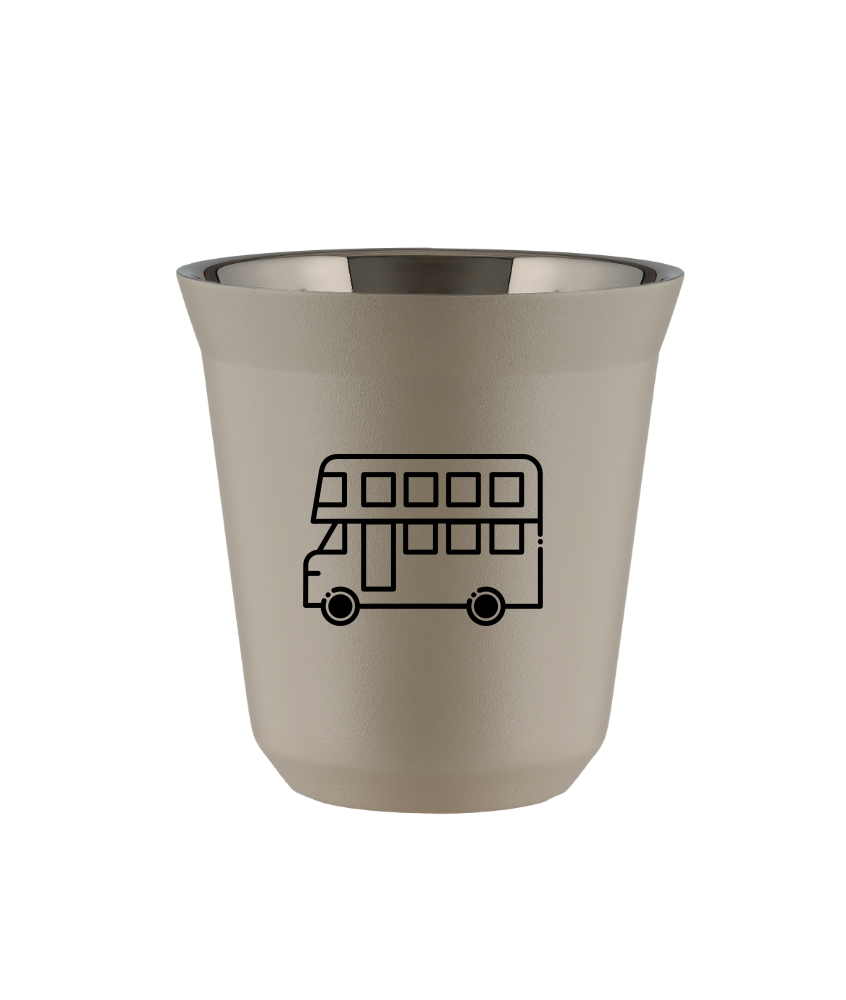Kubek 80 ml BEŻOWY "Autobus"