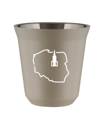 Kubek natural beige 80 ml, POLSKA (bialy) kubek termiczny na kawe | 65,00 zł