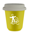 Kubek canary yellow 80 ml, WINDSURFING (bialy) z pokrywka biala kubek termiczny na kawe | 70,00 zł