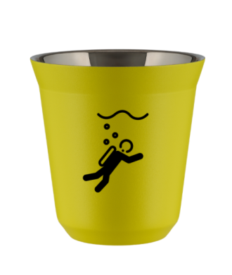 Kubek canary yellow 80 ml, NURKOWANIE kubek termiczny na kawe | 65,00 zł