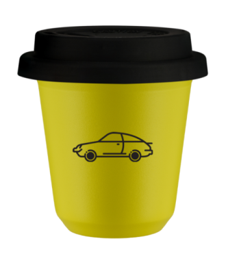 Kubek canary yellow 80 ml, SAMOCH (czarny) z pokrywka czarna kubek termiczny na kawe | 70,00 zł