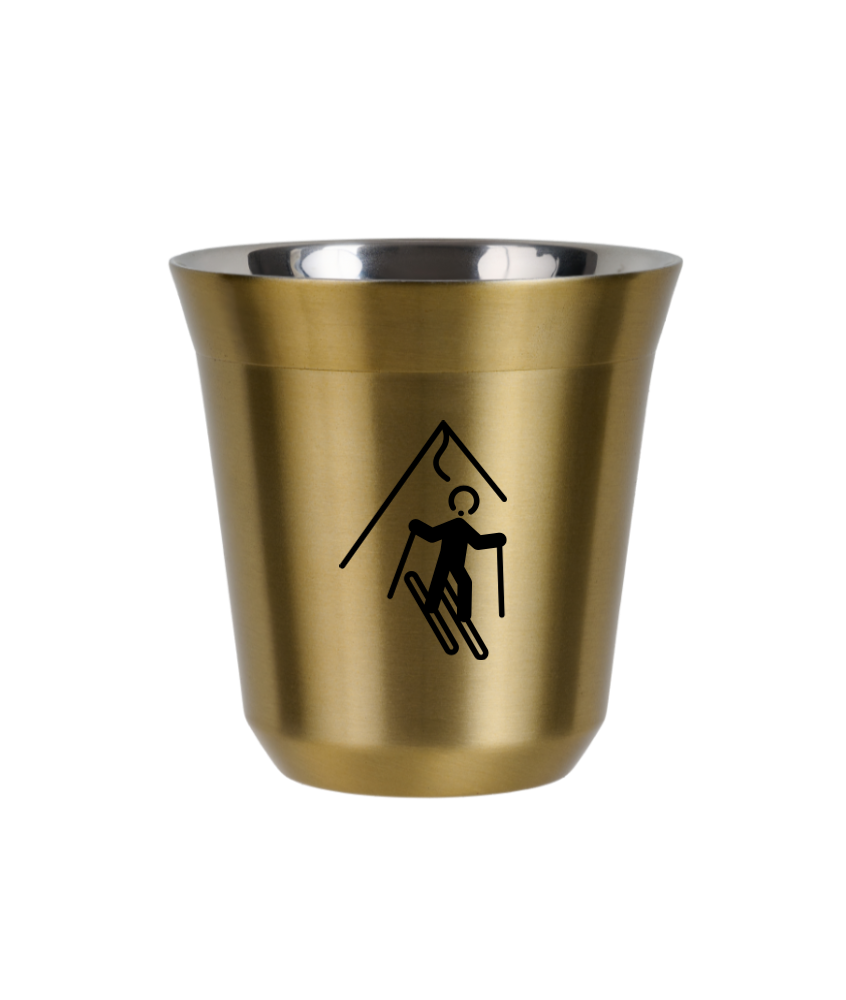 Kubek złoty 80 ml, NARCIARSTWO (czarny) kubek termiczny na kawe | 65,00 zł Kubek złoty 80 ml, NARCIARSTWO (czarny) kubek termiczny na kawe | 65,00 zł