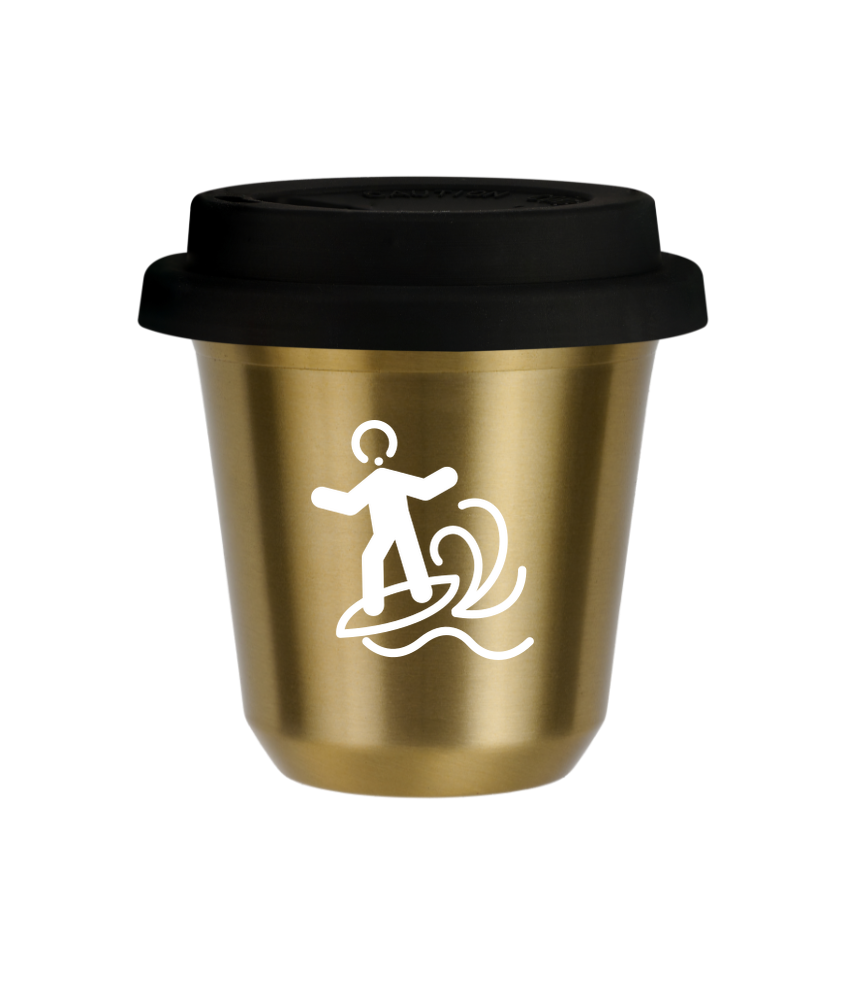 Kubek złoty 80 ml, WINDSURFING (biały) z pokrywką czarną kubek termiczny na kawe | 70,00 zł Kubek złoty 80 ml, WINDSURFING (biały) z pokrywką czarną kubek termiczny na kawe | 70,00 zł