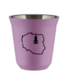 Kubek liliowy 80 ml, POLSKA (czarny) kubek termiczny na kawe | 65,00 zł