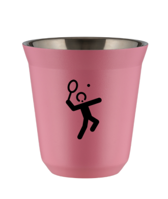 Kubek hot pink 80 ml, TENIS 2 kubek termiczny na kawe | 65,00 zł