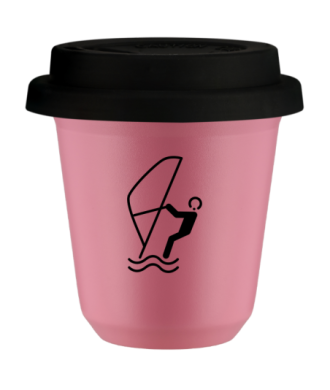 Kubek hot pink 80 ml, SPORTY WODNE z pokrywka czarna kubek termiczny na kawe | 70,00 zł