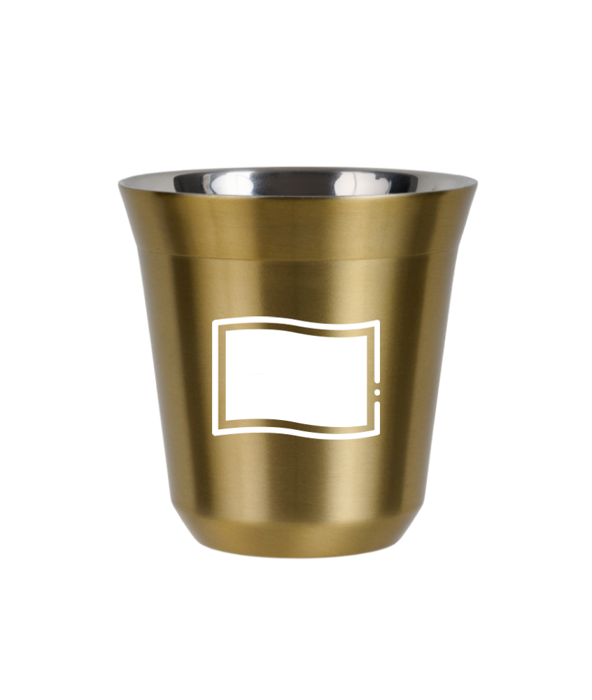 Kubek złoty 80 ml, FLAGA POLSKI (biały) kubek termiczny na kawe | 65,00 zł Kubek złoty 80 ml, FLAGA POLSKI (biały) kubek termiczny na kawe | 65,00 zł