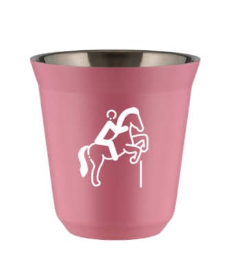 Kubek hot pink 80 ml, JEZDZIECTWO 1 (bialy) kubek termiczny na kawe | 65,00 zł
