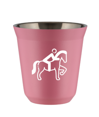 Kubek hot pink 80 ml, JEZDZIECTWO 2 (bialy) kubek termiczny na kawe | 65,00 zł