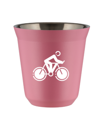 Kubek hot pink 80 ml, KOLARSTWO 2 (bialy) kubek termiczny na kawe | 65,00 zł