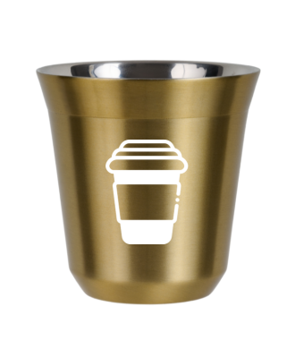 Kubek złoty 80 ml, KUBEK (biały)