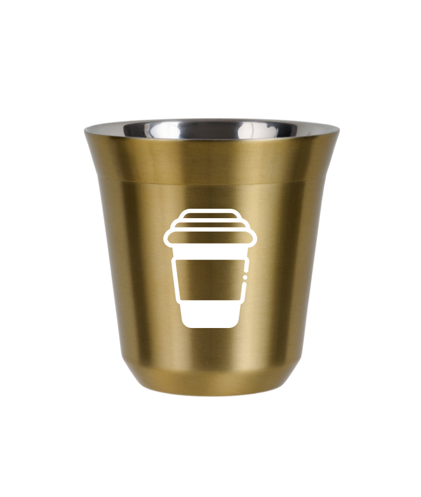 Kubek złoty 80 ml, KUBEK (biały) kubek termiczny na kawe | 65,00 zł Kubek złoty 80 ml, KUBEK (biały) kubek termiczny na kawe | 65,00 zł