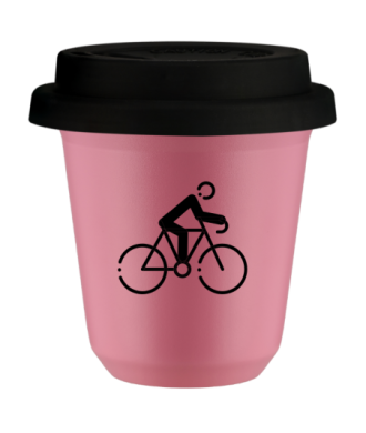 Kubek hot pink 80 ml, KOLARSTWO 3 z pokrywka czarna kubek termiczny na kawe | 70,00 zł