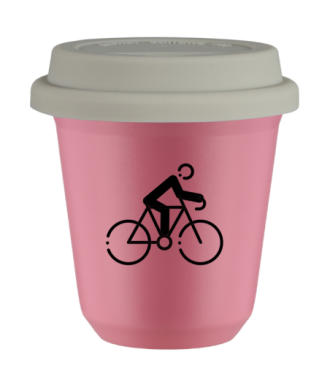 Kubek hot pink 80 ml, KOLARSTWO 3 z pokrywka biala kubek termiczny na kawe | 70,00 zł