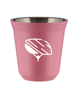 Kubek hot pink 80 ml, KASK (bialy) kubek termiczny na kawe | 65,00 zł