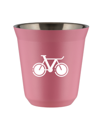 Kubek hot pink 80 ml, ROWER 1 (bialy) kubek termiczny na kawe | 65,00 zł