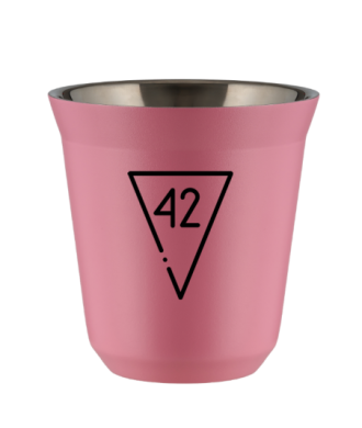 Kubek hot pink 80 ml, 42 kubek termiczny na kawe | 65,00 zł