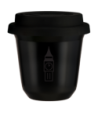 Kubek czarny 150 ml, BIG BEN z pokrywka czarna kubek termiczny na kawe | 85,00 zł
