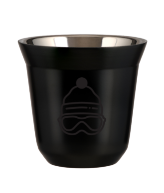 Kubek czarny 150 ml, CZAPKA (czarny) kubek termiczny na kawe | 85,00 zł